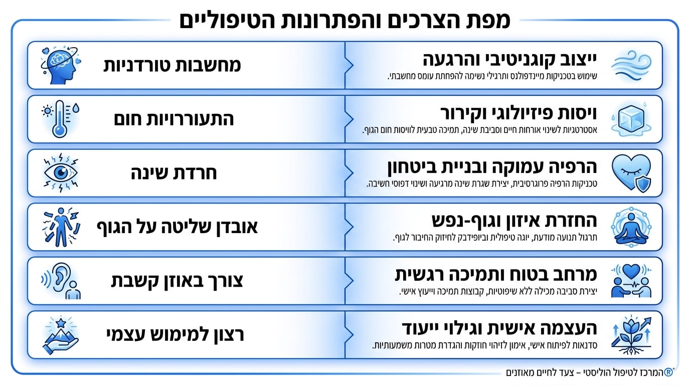 מיפוי פרקטי של צרכים אישיים ומענה טיפולי הוליסטי בגיל המעבר