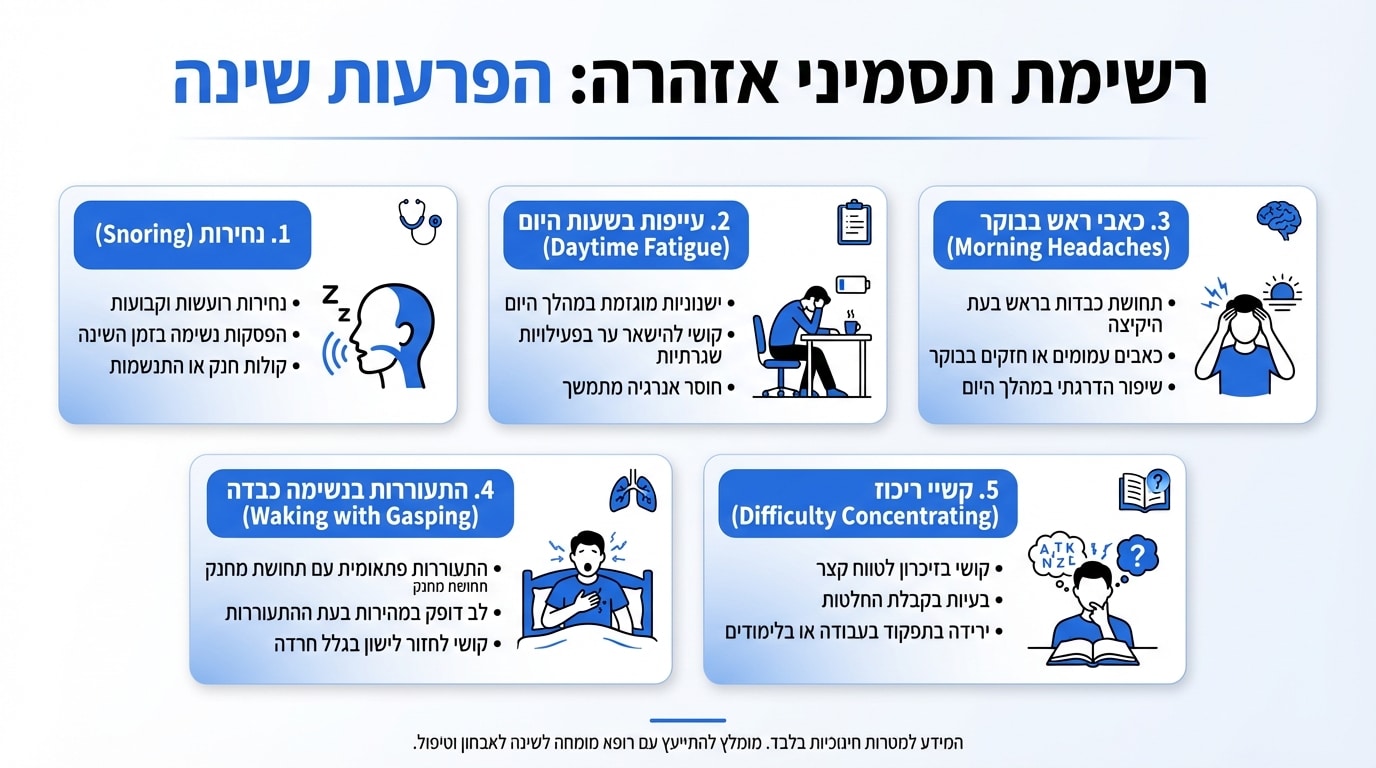 סימני אזהרה ליקיצות לילה הדורשות בירור רפואי מקצועי