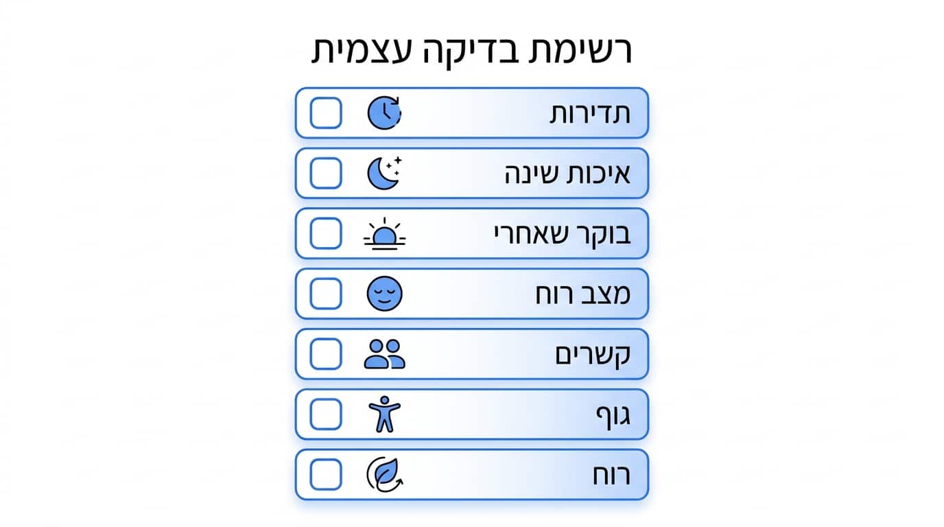 צ'ק-ליסט להתבוננות עצמית בנושא צפייה כפייתית בסדרות