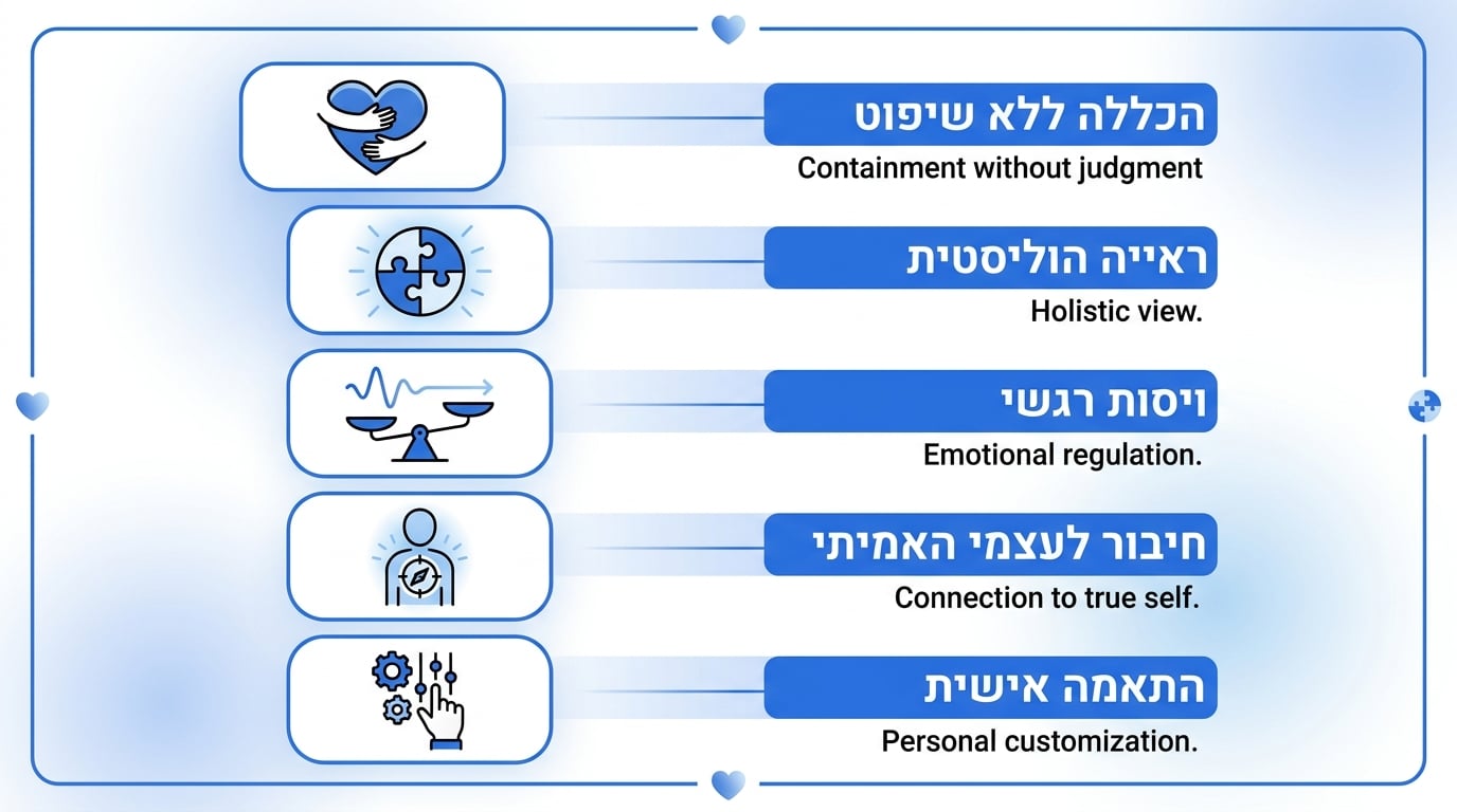 מיפוי צרכים וכיצד המרחב הטיפולי בפרדס חנה מתייחס אליהם בפועל